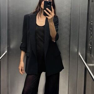 ZARA blazer with rolled up sleeves
